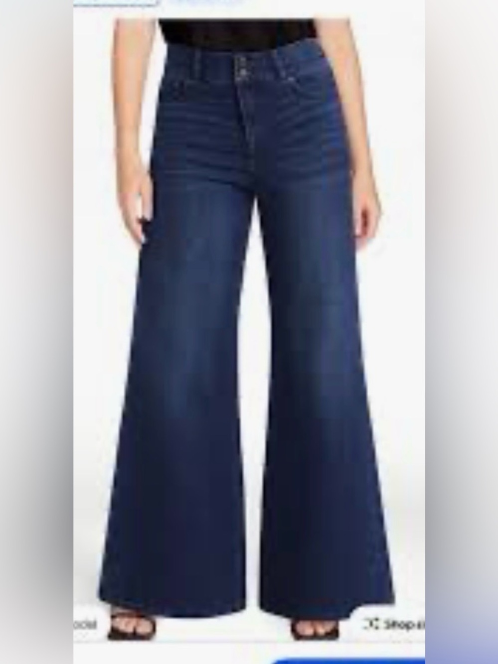 Sofia by Sofia Vergara Women's Margot Wide Leg High Rise Jeans Sz 4